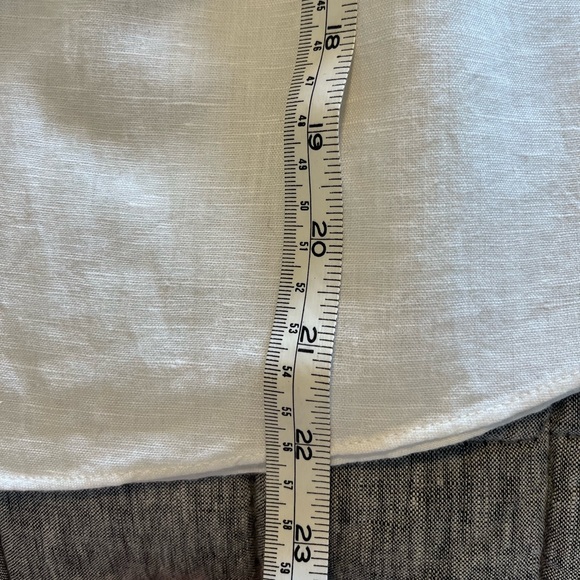 Mink pink Cotton Ruffle Sleeve Tank Top. White. Sz. Small. - Picture 5 of 6